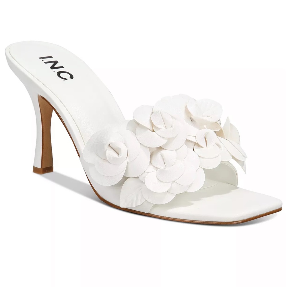 White Flower Heels